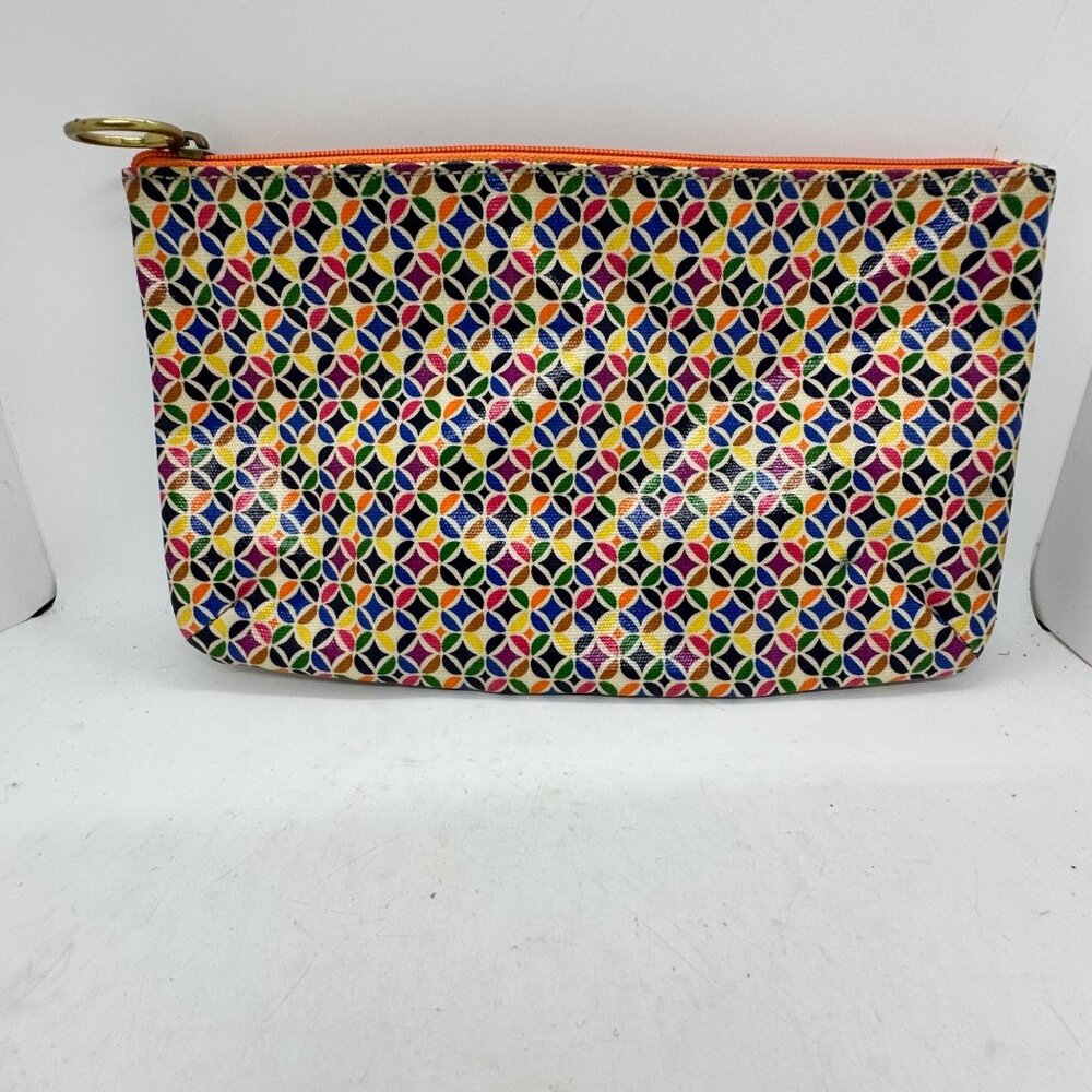 Fossil Multicolor Geometric Pattern Clutch Purse … - image 3